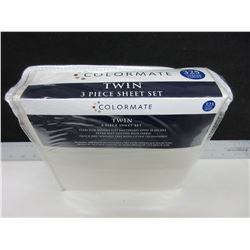 New Twin 3 piece Sheet set / Extra soft Cotton rich fabric / wrinkle free