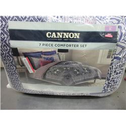 New Cannon King size 7 piece Comforter set / cotton rich easy care