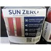 Image 2 : New set of 2 Sun Zero sun darkening Curtain 50 x 63 long grommet panel