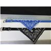 Image 1 : 2 New Dog Collar with Bandana / 1 black 1 blue for med - large dogs