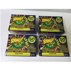 4 New box's of BANG POPS 50 per box / drop em or throw em Big Bang!