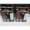 Image 1 : 2 New 6 outlet each  Swivel Mount Sockets surge protection