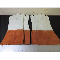 2 New Pairs of Welding mig/tig Gloves top grain soft Leather size XL