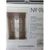Image 2 : 1 New rod pocket panel Sheers with Beaded Valance  59 x 84 long set of 2