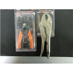 New Snap ring Plier set 4 in 1 & 10 inch Vise Grips