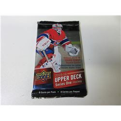 1 New pack of 8 Factory Sealed Upper Deck 2015/16 series one Hockey Cards
