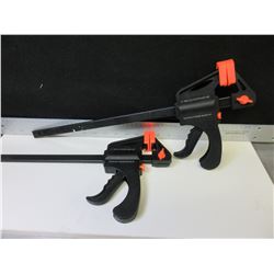 2 New 12 inch Quick Ratcheting Bar Clamp