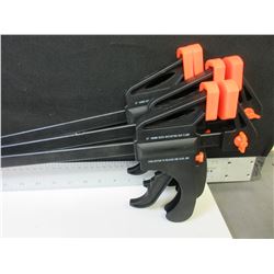 3 New 24 inch Qiick Ratcheting Bar Clamp