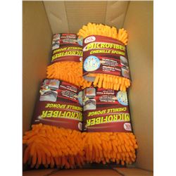 Bundle of 5 New Micro Fiber Chenielle Sponges / 90,000 fibers per sq inch