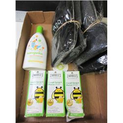 Bundle of New Kids Items / 4 pairs of fleece lined leggings / Zarbee's cough