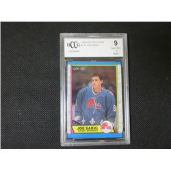 Joe Sakic Rookie card 1989/90 # 113 Graded 9 near mint or better