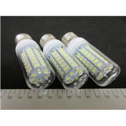 3 New 56  LED Cobb Lightbulbs / save on power = to 60 watt bulb