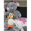 Image 1 : 4 New Stuffed Animals / Elephant , Owl , Dog and Turtle