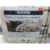 Image 1 : New Cannon Down Alternative Comforter / Twin Super soft reverses to sherpa