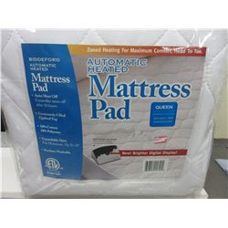 New QUEEN Automatic Heated Mattress Pad 2 controllers digital display