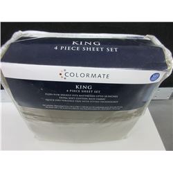 New King 4 piece Sheet set