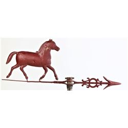 Antique horse weather vane