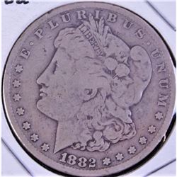1882 Carson City U.S. silver dollar.