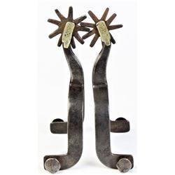 K.B&P stamped single mount spurs