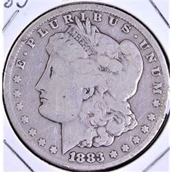 1883 Carson City silver dollar.
