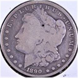 1890 Carson City silver dollar.