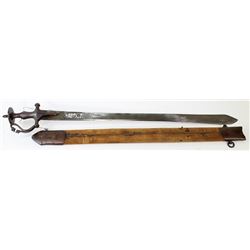 19th C. Indo Persian sword with sheath