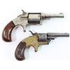 Image 2 : Collection of 2 antique spur trigger revolvers