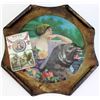 Image 1 : Collection of 2 includes rolled corner tin sign