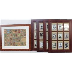 Collection of 4 framed boxing cards