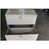 Image 2 : TWO DRAWER METAL FILING CABINET
