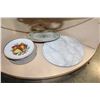 Image 2 : MARBLE CHEESE PLATTER, ROYAL DOULTON PLATE, AND 6 DESSERT PLATES