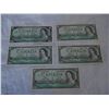 Image 1 : 5 CANADIAN $1 BILLS 1867-1967 CENTENNIAL