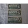 Image 2 : 4 1954 CANADIAN $1 BILLS