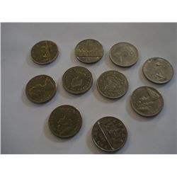 10 SILVER DOLLARS
