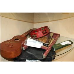 BLUES WASH BOARD AND OTHER MUSICLE INSTRUMENTS