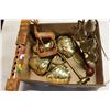 Image 3 : BRASS BELLS AND VASES AND BOOKENDS AND CARVINGS