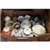 Image 1 : TRAY OF HIGH END MIS MATCHED CHINA CUPS AND SAUCERS