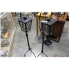 Image 1 : 2 BLACK METAL LANTERNS