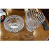 Image 1 : HEAVY MODERN LEAD CRYSTAL BOWL AND VASE