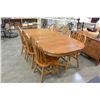 Image 2 : PAWFOOT DINING TABLE W/ 2 LEAFS AND 6 CHAIRS