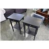 Image 1 : PAIR OF ESPRESSO 1 DRAWER NIGHT STANDS