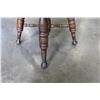 Image 2 : ANTIQUE PIANO STOOL WITH ORIGINAL FEET