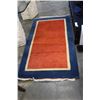 Image 1 : GABBEH WOOL RUG BLUE AND ORANGE