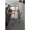Image 1 : ANTIQUE OAK GERMAN MILK WAGON WITH HANDLE DATED 1929