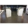 Image 2 : DESIGNER GLASS TOP DINING TABLE