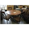 Image 3 : NEW ASHLEY ROUND DINING TABLE AND 4 CHAIRS W/ 1 MISS-MATCHED CUSHION - RETAIL $1,299