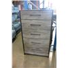 Image 1 : NEW ASHLEY SIGNATURE DESIGN RECLAIMED PATTERN 5 DRAWER CHEST OF DRAWERS, RETAIL $899
