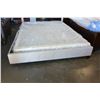 Image 2 : NEW ASHLEY QUEENSIZE GREY FABRIC PANEL PLATFORM BEDFRAME RETAIL $749