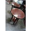 Image 1 : PAIR OF ROUND GLASSTOP ENDTABLES