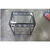 Image 1 : MODERN IRON GLASSTOP MAGAZINE STAND